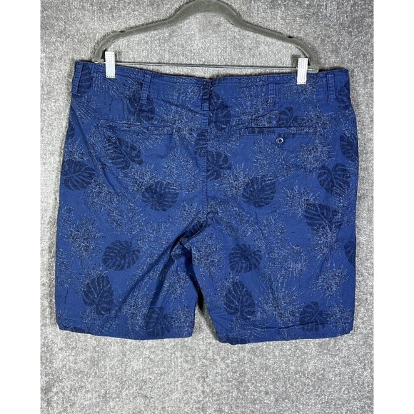 Original Weatherproof Vintage Chino Shorts Mens Sz 40‎ Stretch Blue Leaf Pockets - Picture 2 of 16
